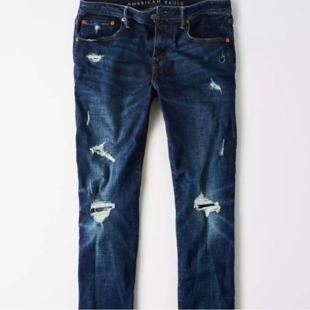 Men's American Eagle Next Level Air-Flex Athletic Jeans Size 28 x 32 - Picture 2 of 6